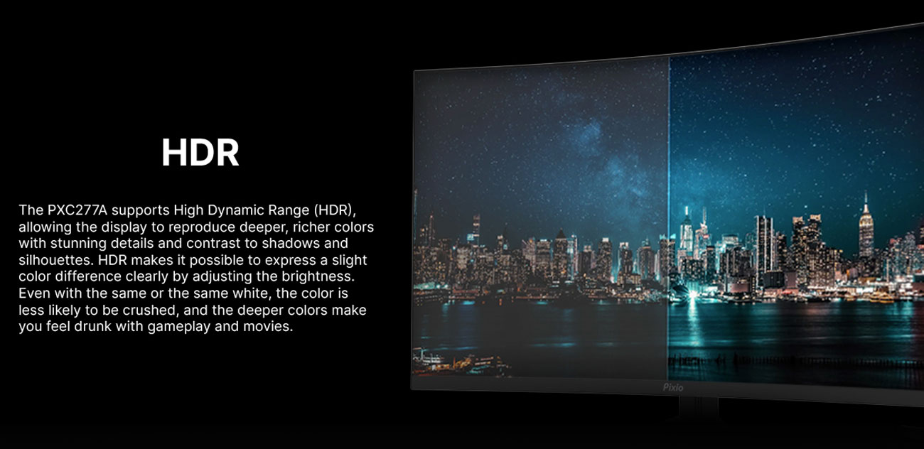 Pixio PXC277 Advanced Gaming Monitor